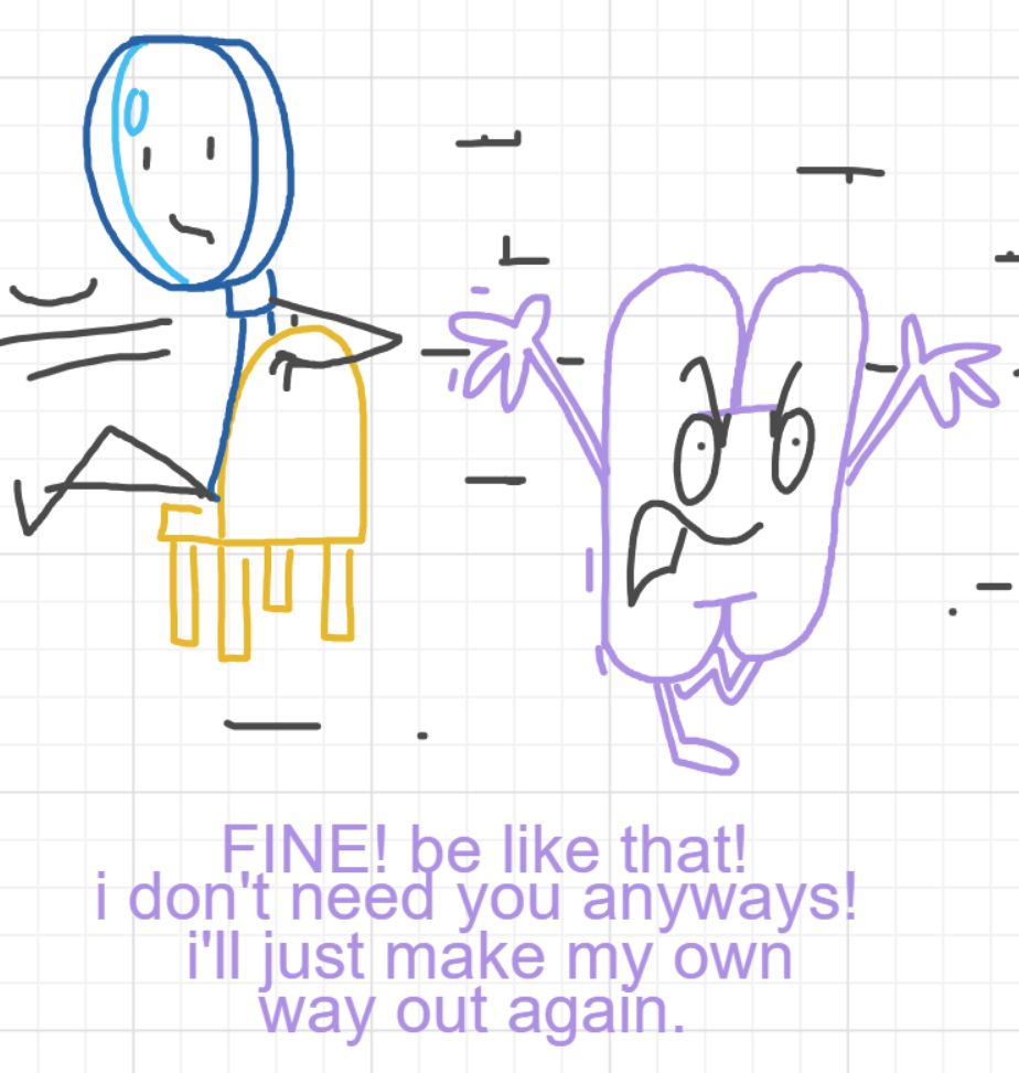 A panel from I've Been Everywhere, Man, episode nine of the Board Boards object show by Furretwalk/WalkingFurret.